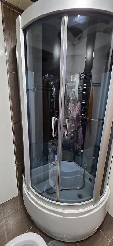 kompakt kabin: Hidromassajlı duş kabini – bucaqlı, yarımdairəvi forma — 4