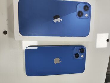 iphone 5c купить: IPhone 13, Колдонулган, 128 ГБ, Көк, Каптама, Кабель, Куту, 77 %