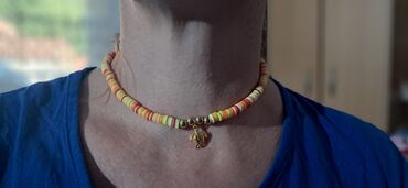 boho stil haljine: Ogrlica sa priveskom, Handmade, Materijal: Polimerna glina