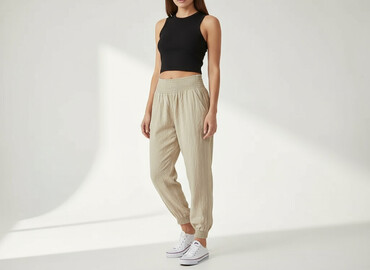 woskowane legginsy: H&M, Штани жіночі, розмір XS
