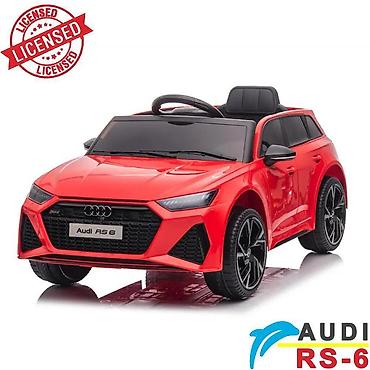 luk za bebe: DELFINO Audi RS6 – licencirani dečiji auto na akumulator, crveni — 1