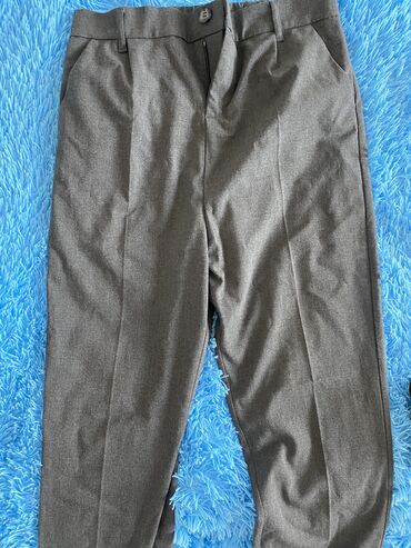 детские утепленные брюки: Джинсы и брюки, цвет - Серый, Б/у