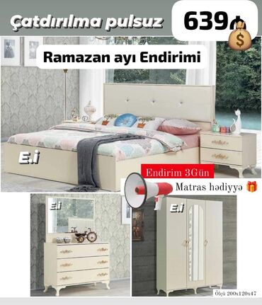 Divan və masa dəstləri: Yataq desti rəng seçimi var
