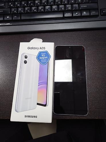 Samsung: Samsung Galaxy A05, Б/у, 128 ГБ, цвет - Серый, 2 SIM — 1