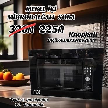 Mebel içi mikrodalğalı soba – LANDA - İdarəetmə: knopkalı - Həcm: 20