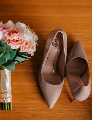 туфли под свадебное платье: Туфли 38, цвет - Пудровый