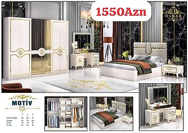 Yataq otağı dəstləri: İkinəfərlik çarpayı, Dolab, Termo, Tumba, Yeni — 55