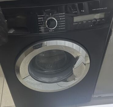qabyuyan maşın: Paltaryuyan maşın Sharp, 7 kq, Avtomat, Qurutmasız, Kredit yoxdur