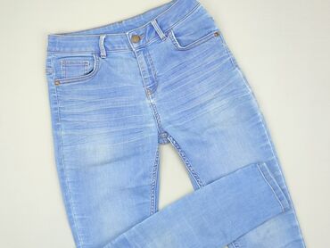 jeansy białe z wysokim stanem: Jeans, F&F, 13 years, 152/158, condition - Good