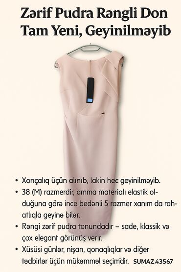 don modeleri: Açığ bej rəngli uzun ziyafət geyimidir.Firma mağazasından alınıb 120m