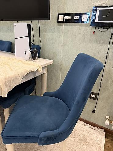 tavan taxta: Yemək masası və 6 ədəd stul dəsti - Dəst tərkibi: 1 ədəd düzbucaqlı — 4