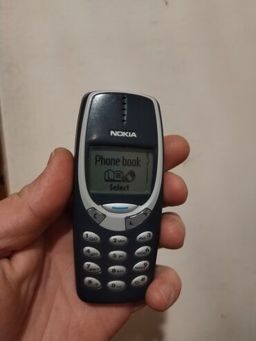 nokia mini telefon: Nokia 3310, rəng - Göy, Düyməli