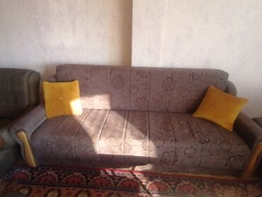 prodaja polovnog namestaja zemun beograd na facebooku београд: Three-seat sofas, Textile, color - Grey, Used