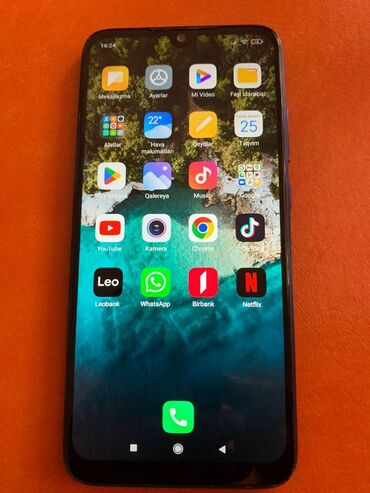telefonlar not 8: Xiaomi Redmi Note 7, 128 ГБ, цвет - Синий, 
 Отпечаток пальца