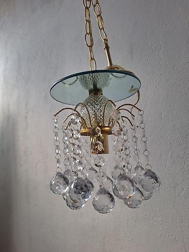 bitgi işığı: Çılçıraq, 1 lampa, Xrustal — 2