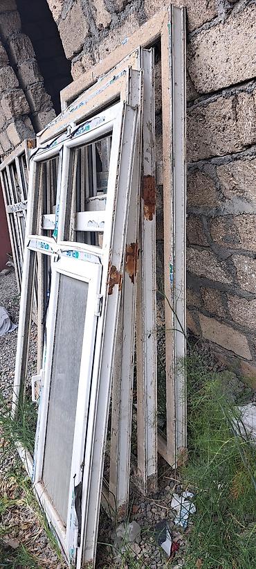 Plastik pəncərələr: İşlənmiş İkiqat şüşə paketi Plastik pəncərə, Еni: 120 sm, Uzunluğu: 170 sm — 2