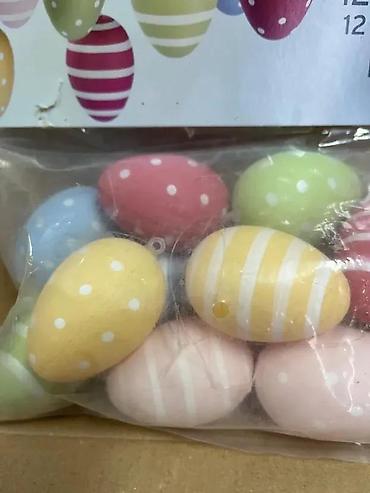 Praznična dekoracija: Tchibo set uskršnjih jaja – 12 komada - Dekorativna plastična jaja za — 2