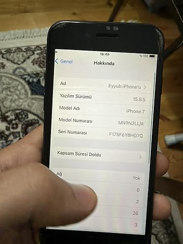 telefon tesla: IPhone 7, 256 GB, Qara, Barmaq izi — 5