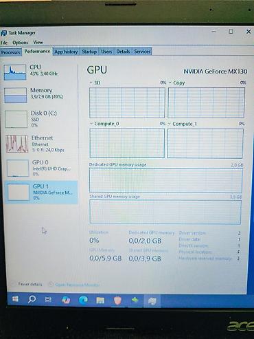 acer notro 5: İşlənmiş Acer Aspire, 15.6 ", Intel Core i3, 128 GB — 6