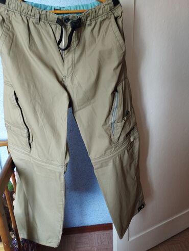 зимние штаны мужские: Спортивный костюм 2XL (EU 44), цвет - Бежевый