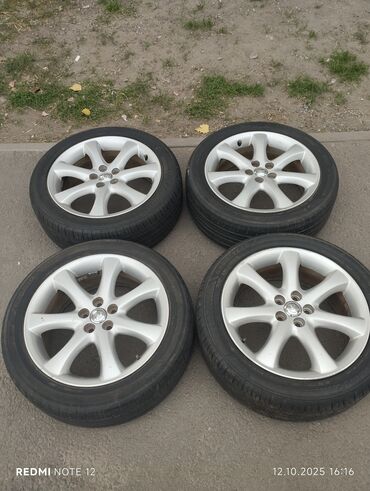 тойота авенсис запчасти: Колеса в сборе 215 / 50 / R 17, Лето, Б/у, Комплект, Легковые, Литые, отверстий - 5