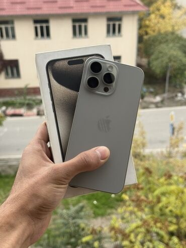 стралная машына: IPhone 15 Pro Max, 256 ГБ, Natural Titanium, Коробка, 93 %