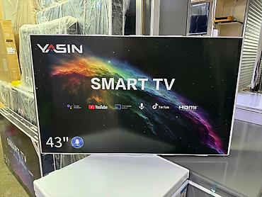 ТВ жана Видео: Телевизоры YASIN 43E9000 дюймовый 110 см диагональ с интернетом!! — 2