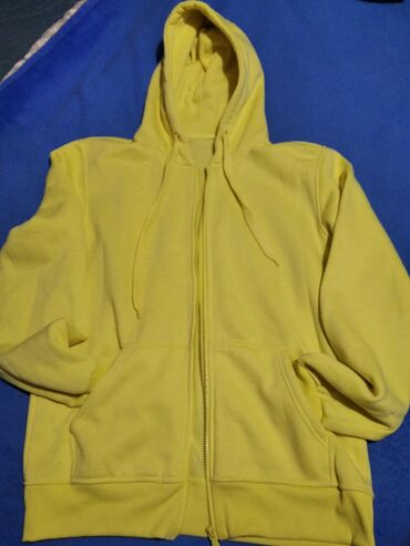 plava odela: Sweatshirt, 2XL (EU 56), Diesel, color - Yellow, With a hood