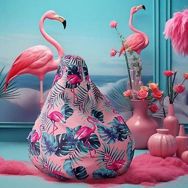 ikea nocni ormaric: Lazy Bag za decu – Roze flamingosi (šifra: 022-m-270) Udobna i — 1