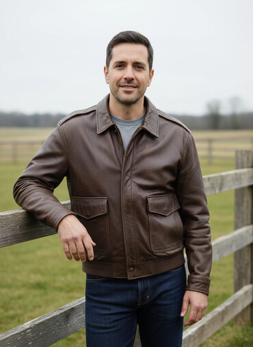 Kurtkalar: Deri kurka brend marka amerikadan alinib pilot kurtkasidi L razmerdi — 1