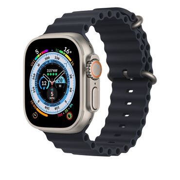 Apple Watch: Умные часы Apple Watch Ultra с титановым корпусом и темно-синим