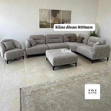 угловой диван в баку: Künc divan – 899 AZN Müasir dizaynlı, bozumtul rəngdə, yumşaq parça — 1