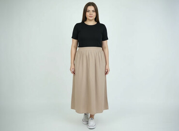 spódnice plisowane butelkowa zieleń: Women`s skirt, size XL