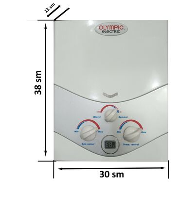 shivaki 109 ekran smart android 9: OLYMPIC Electric su qızdırıcısı - Ölçülər: 38 sm (hündürlük) x 30 sm