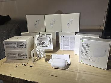 оригинальные аирподсы 1: Беспроводные вакуумные наушники, Apple, AirPods Pro 2, Новый — 3
