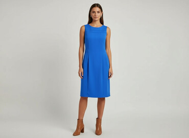 długa sukienka dekolt łódka: Sukienka damska, rozmiar L