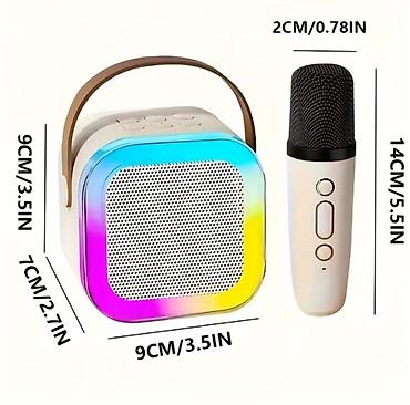 mp3 fm modulator: Kompakt və portativ karaoke dəsti: Bluetooth dinamik + 2 ədəd simsiz — 3