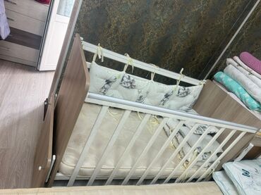 кроватка 7 в 1: Балдар үчүн трансформер керебет, Жаңы, Башка түрү, түсү - Ак