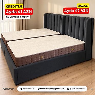 carpayi modelleri: Yeni, Təknəfərlik çarpayı, Bazalı, Matras ilə, Azərbaycan — 3