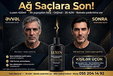tebii daş: Ağ Saçlara Son! Luxen 420ml Kişilər Üçün - Orijinal - 20 AZN *MƏTN:* — 1