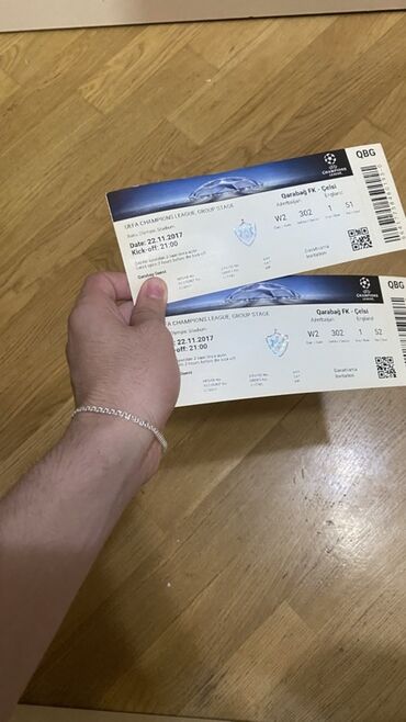 CD, DVD disklər və kassetlər: Məhsul: UEFA Çempionlar Liqası oyunu üçün biletler (2 ədəd)