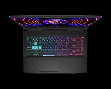 genius ses sistemi: MSI oyun noutbuku – zərif mat qara korpus, əyilməz xətlər və loqo ilə — 4