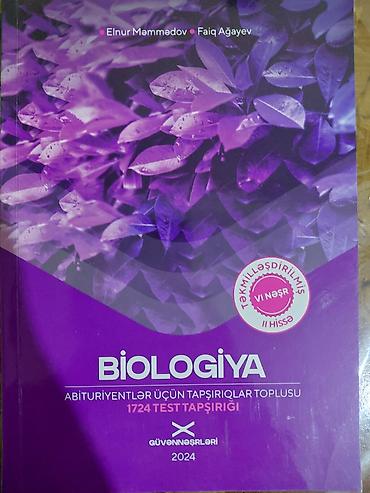 Tədris ədəbiyyatı: Bilogiya guven .Məhsul: “Biologiya – Abituriyentlər üçün tapşırıqlar — 1