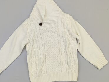 biały top krótki: Sweater, H&M, 3-4 years, 98-104 cm, condition - Very good