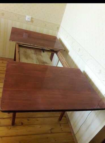 Masalar: Qonaq masası, İşlənmiş, Açılan, Taxta, Dördbucaq masa — 2