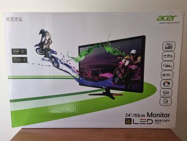 Monitorlar: Acer gn246hlbbid монитор в хорошем состоянии 24 дюйма, разрешение