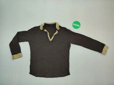 Bluza, 2XL (EU 44), wzór - Jednolity kolor, kolor - Brązowy
