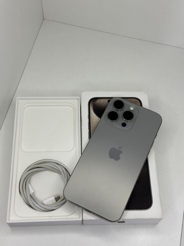мониторы aoc: IPhone 15 Pro Max, Б/у, 256 ГБ, Natural Titanium, Кабель, Коробка, 98 %