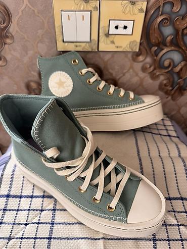 krosovka: Məhsul: Yüksək boğazlı platforma krossovkalar (Converse All Star — 1