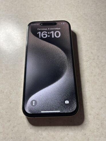 5 айфон: IPhone 15 Pro, Б/у, 512 ГБ, Черный, Чехол, 81 %